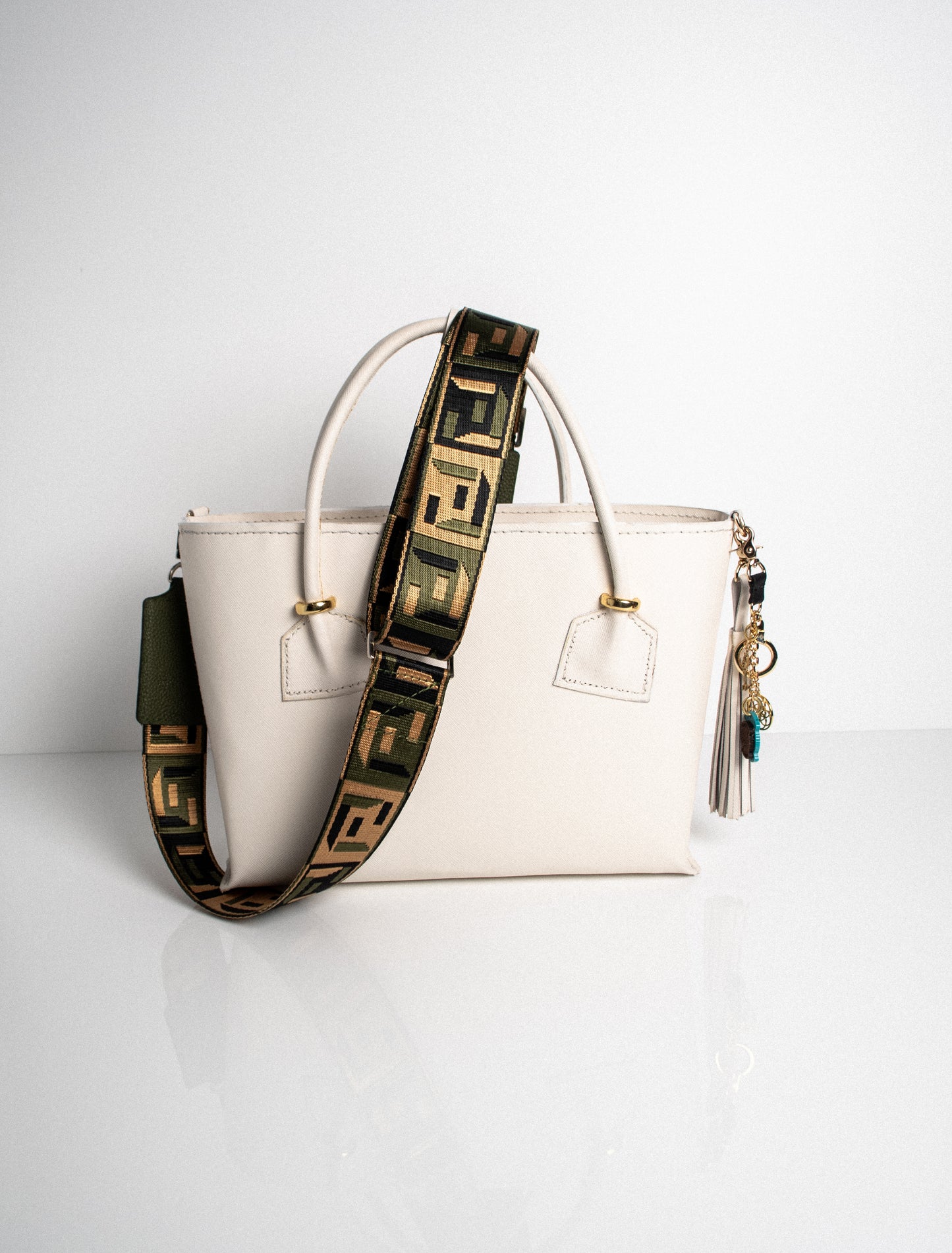 where to buy army green handbag strap with silver hardware