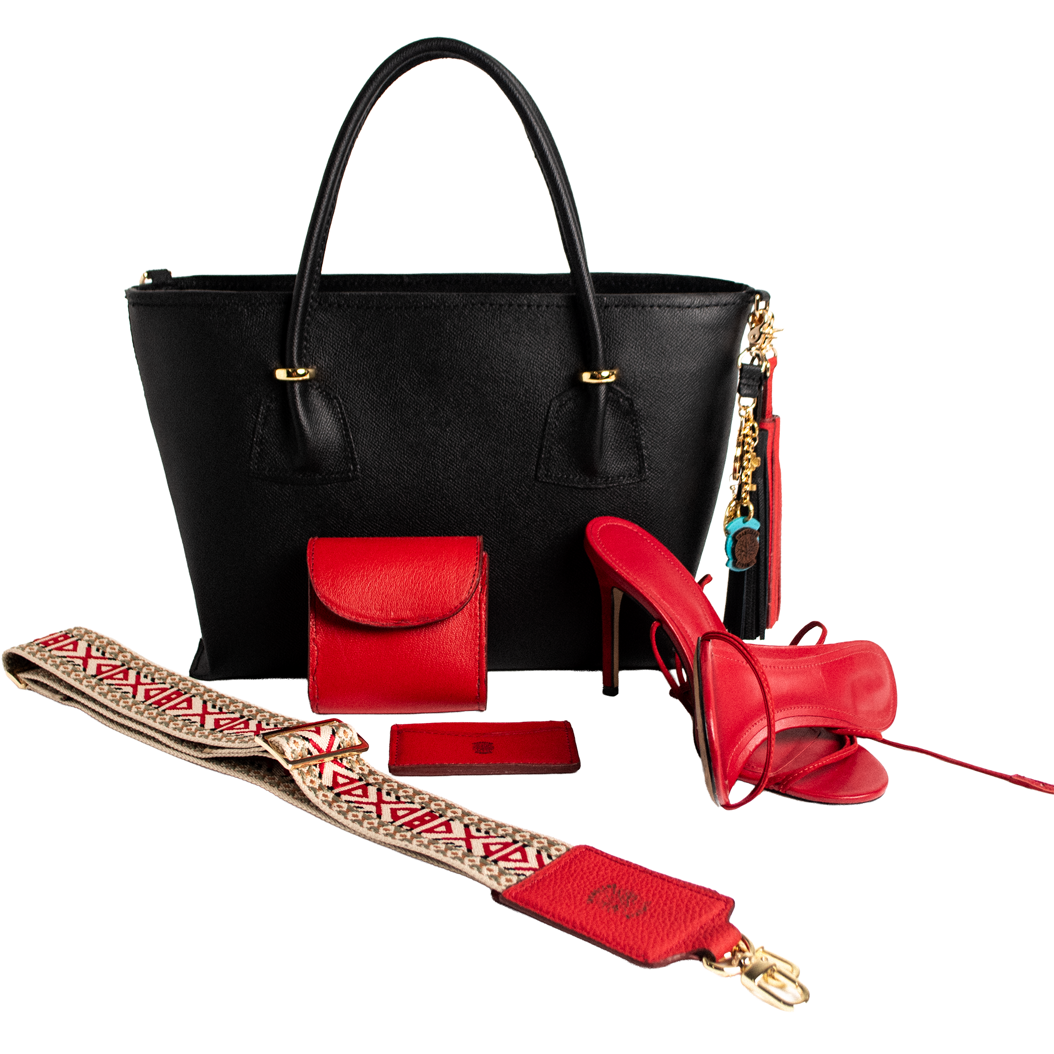 Solstice Heritage Strap - Ruby Geometric