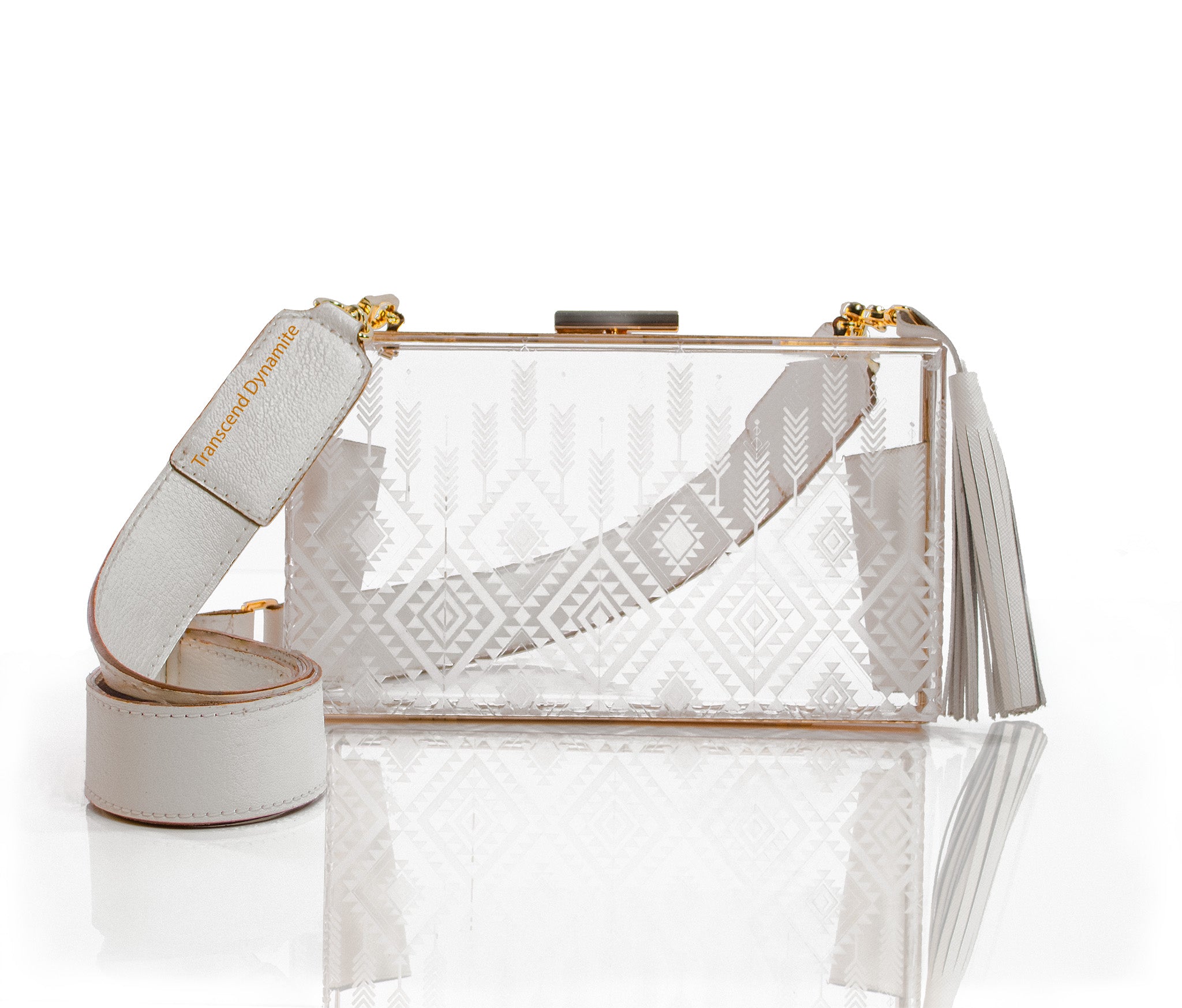 Dynamite Clear Bag - Cream