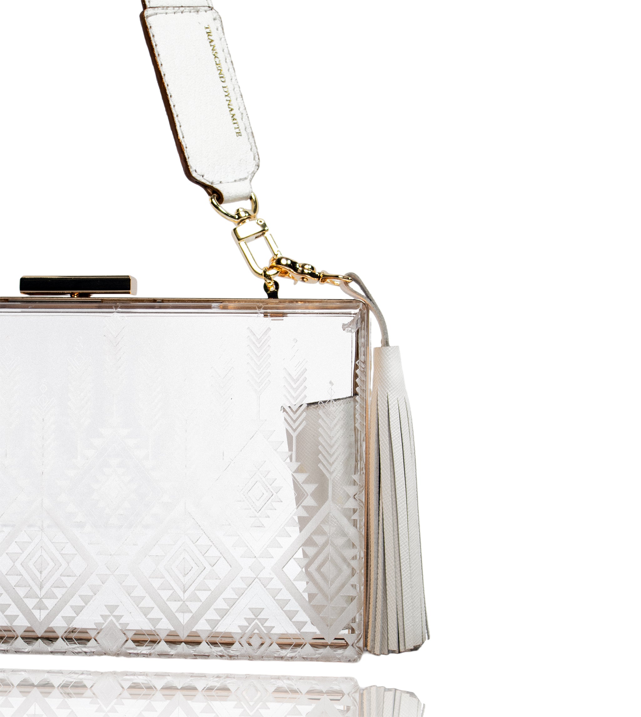 Dynamite Clear Bag - Cream