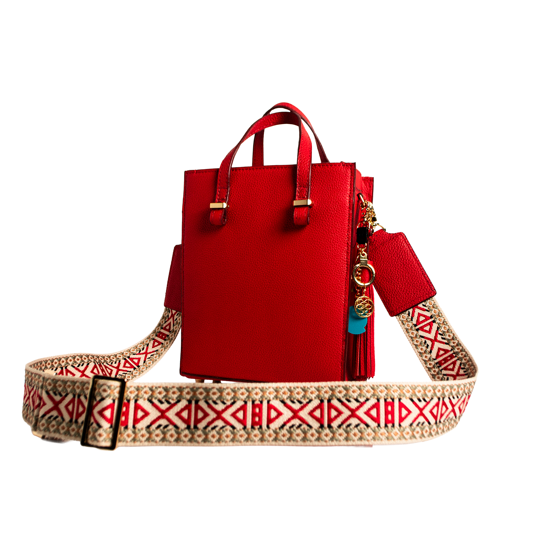 Solstice Heritage Strap - Ruby Geometric