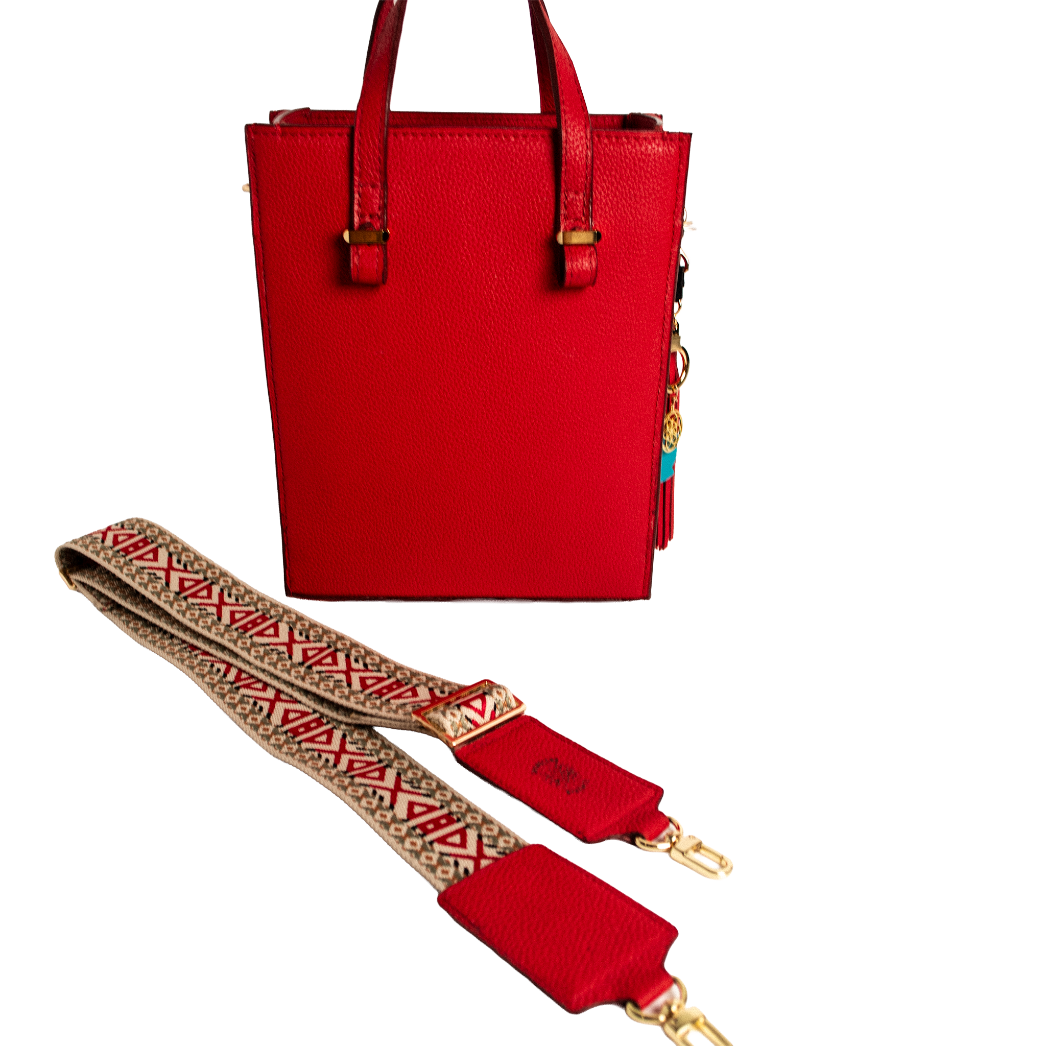 Solstice Heritage Strap - Ruby Geometric