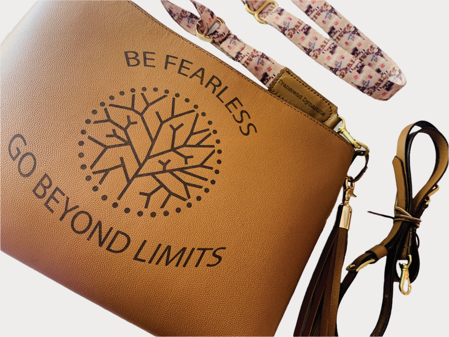 Chagrin Leather Crossbody Bag