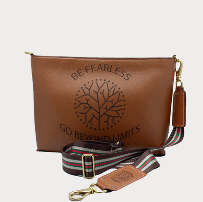 Chagrin Leather Crossbody Bag