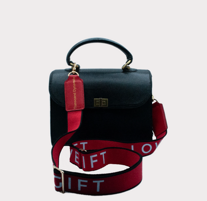 Lili Black Leather Handbag