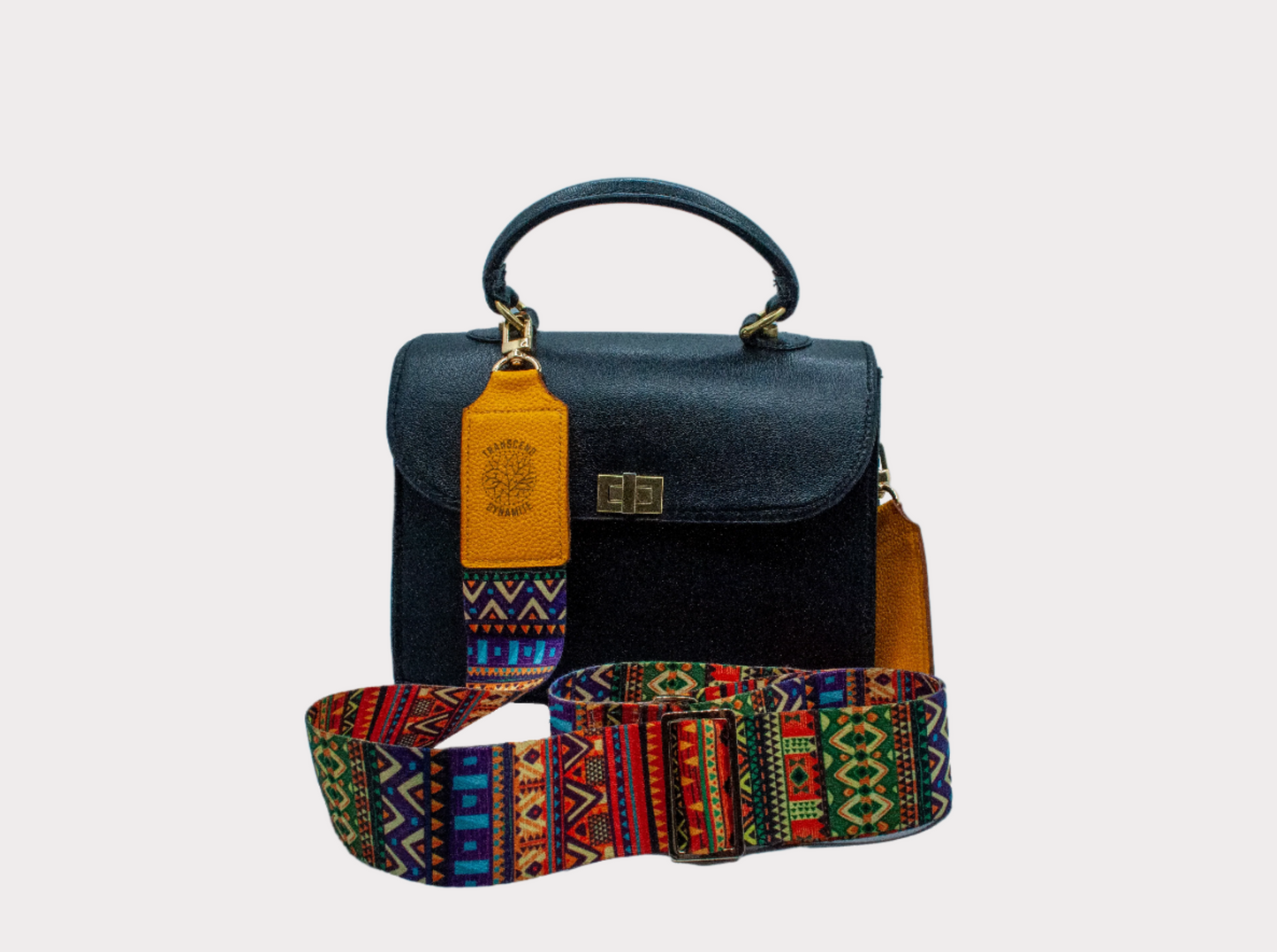 Lili Black Leather Handbag