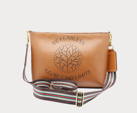 Chagrin Leather Crossbody Bag